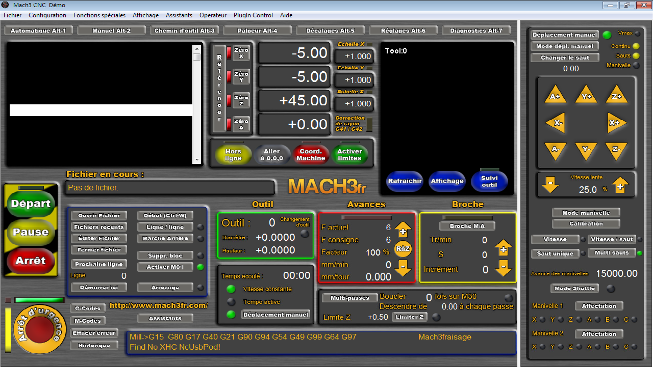 Mach3 origine